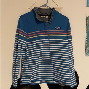 LL Bean Soft Cotton Rugby Pullover (Stripe)